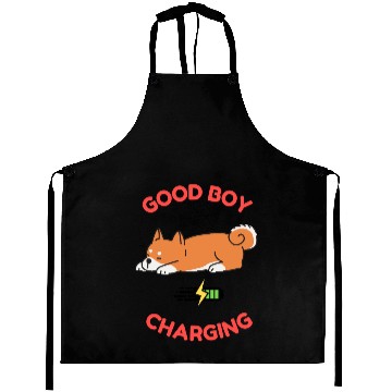 Discover Good Boy Charging – Lazy Shiba Inu Aprons