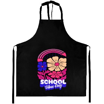 Discover Vibrant Floral Rainbow with School Vibes Aprons
