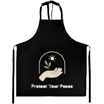 Discover Peaceful Nature Hand with Sun and Leaf Aprons