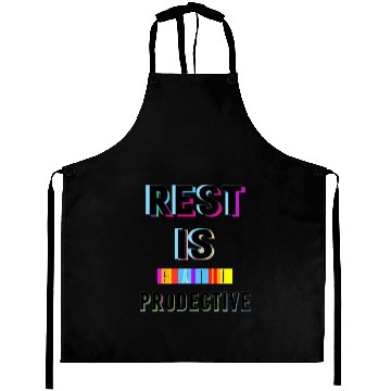 Discover Rest is Creative and Colorful Typography Aprons