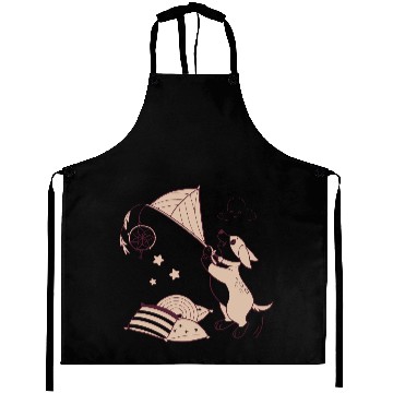 Discover Whimsical Dachshund with Dreamcatcher Aprons