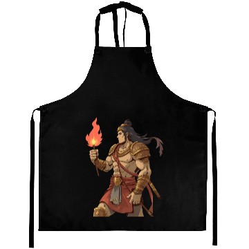 Discover Heroic Warrior with Torch Aprons
