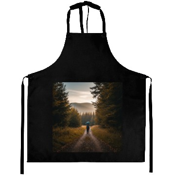 Discover Serene Autumn Path Aprons