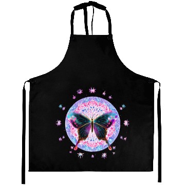 Discover Mystical Butterfly Mandala Design Aprons