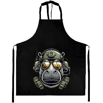 Discover Hippo Military Design Aprons