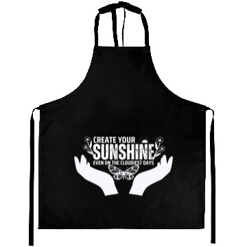 Discover Hopeful Sunshine Motivational Quote Aprons