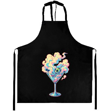 Discover Vaporwave Martini Cocktail Dreams Aprons
