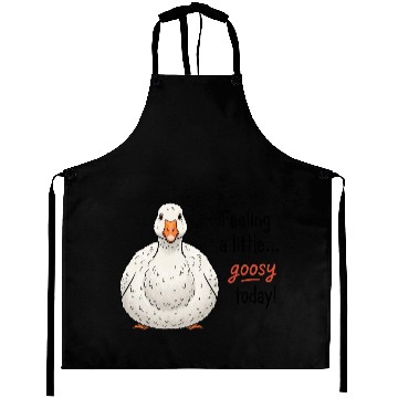 Discover Goofy Goose Feeling a Little Happy Aprons