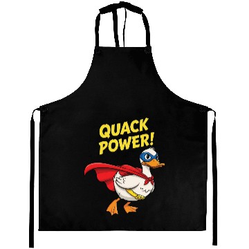 Discover Quack Power Superhero Design Aprons