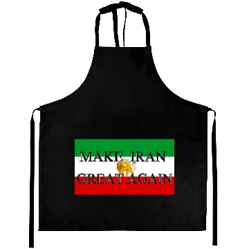 Discover Make IRAN Great Again with Iranian Flag Aprons
