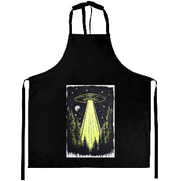 Discover UFO in the Midnight Pines Aprons