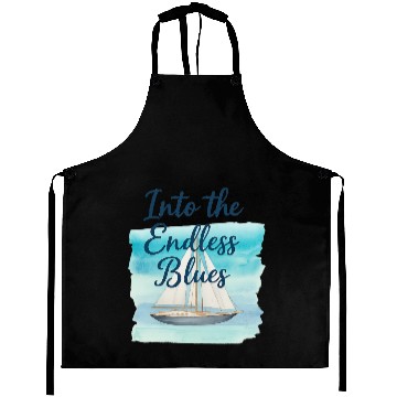 Discover Into the Endless Blue Sailing Design Aprons
