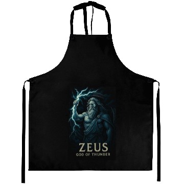 Discover Zeus God of Thunder Mythology Design Aprons