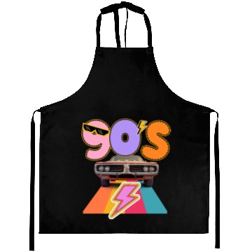 Discover Retro 90s Muscle Vibes Aprons