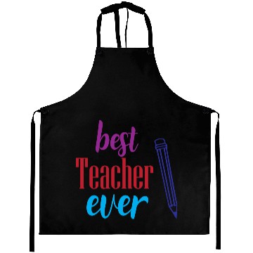 Discover Best Teacher Ever Pencil Gift Aprons