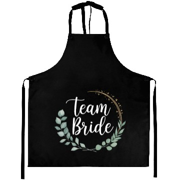 Discover Team Bride Bridesmaid Eucalyptus Wedding Aprons
