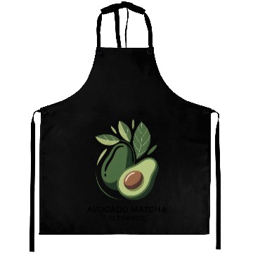 Discover Minimalist Avocado Logo Design Aprons