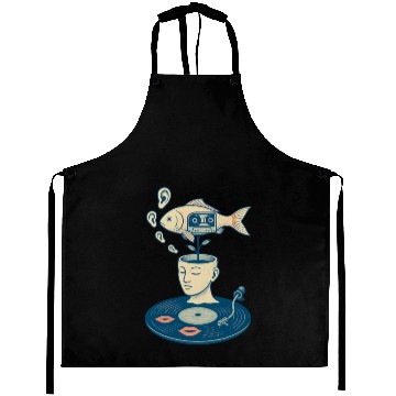 Discover Surreal Fish Dreamscape Aprons