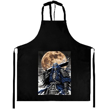 Discover Dark Samurai Demon Warrior Aprons