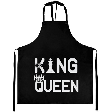 Discover Her King His Queen Chess Motivation Lover Humor Aprons