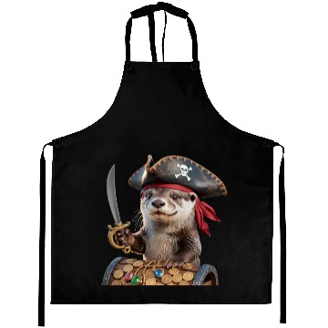 Discover Pirate Otter Adventure Aprons