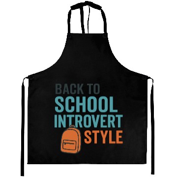 Discover Back to School Introvert Style Aprons