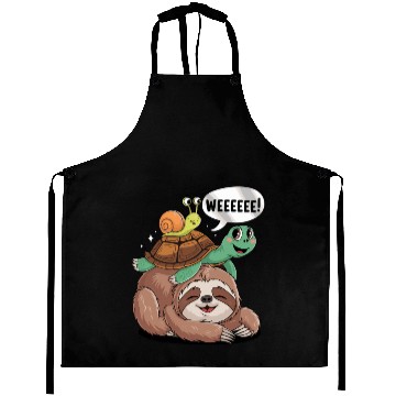 Discover Weeeeee! Sloth Turtle Snail Fun Aprons