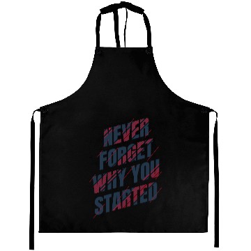 Discover Motivational Typography Design for Growth gym Aprons