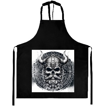 Discover Viking Skull Warrior Design Aprons