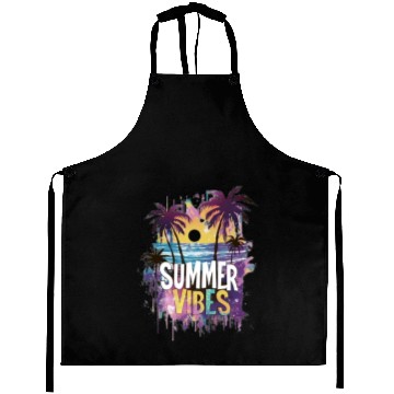 Discover Tropical Sunset Summer Vibes Design Aprons