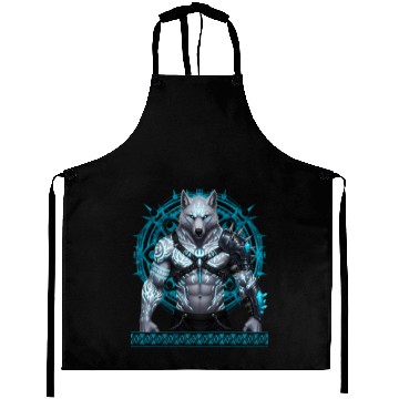 Discover Frostwolf Warrior with Arcane Runes Aprons