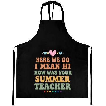 Discover Summer Teacher Appreciation Quote Design Aprons