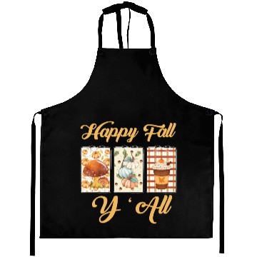 Discover Happy Fall Y’all – Rustic Pumpkin Patch Vibes Aprons