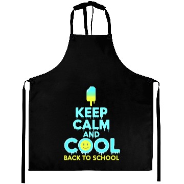 Discover Keep Calm And Back to School Ice Cream Smile Aprons