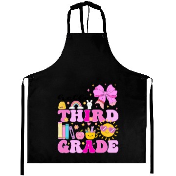 Discover Hello Third Grade, Preppy Back to School Aprons