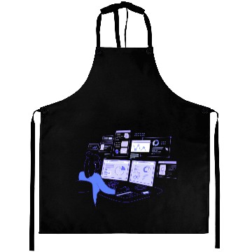 Discover Futuristic Data Analyst Abstract Aprons