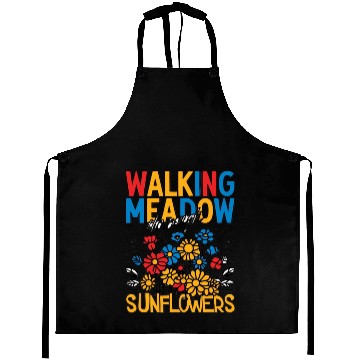 Discover Walking Meadow Sunflowers Design Aprons