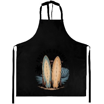 Discover Beach Surfboards Sunset Scene Aprons