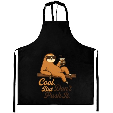 Discover Relaxed Sloth with Sunglasses and Drink Aprons