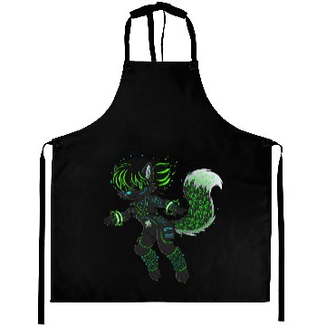 Discover Cyberpunk Hacker Fursuit - Binary Neon Furry Aprons