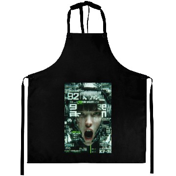 Discover Cyberpunk Digital Scream Aprons