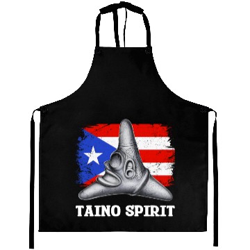 Discover Puerto Rico Cemi Triangle Statue Flag Aprons