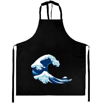 Discover Classic Wave Art Design Aprons