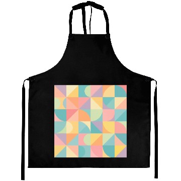 Discover Pastel Geometric Pattern for Modern Apparel Aprons