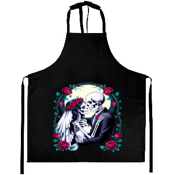 Discover Bride and Groom Eternal Love Romantic Wedding Aprons