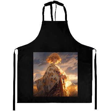 Discover Epic Samurai Girl at Sunset Aprons