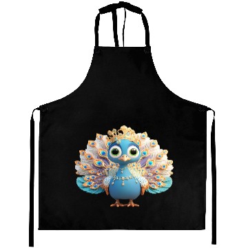 Discover Regal Peacock Fantasy Character Aprons