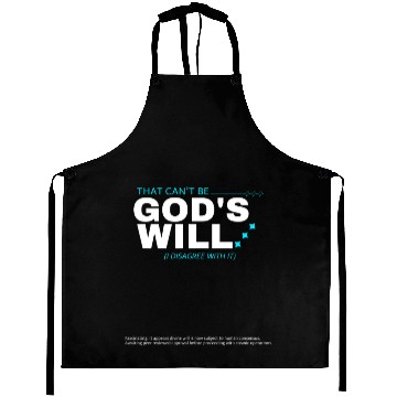Discover Y2K Sarcastic Religious Meme Quote Aprons