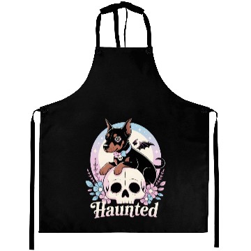 Discover Haunted Doberman Puppy – Spooky Cute Gothic Dog Aprons