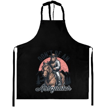 Discover Don't be an Assquatch Bigfoot Wild West Aspquatch Aprons